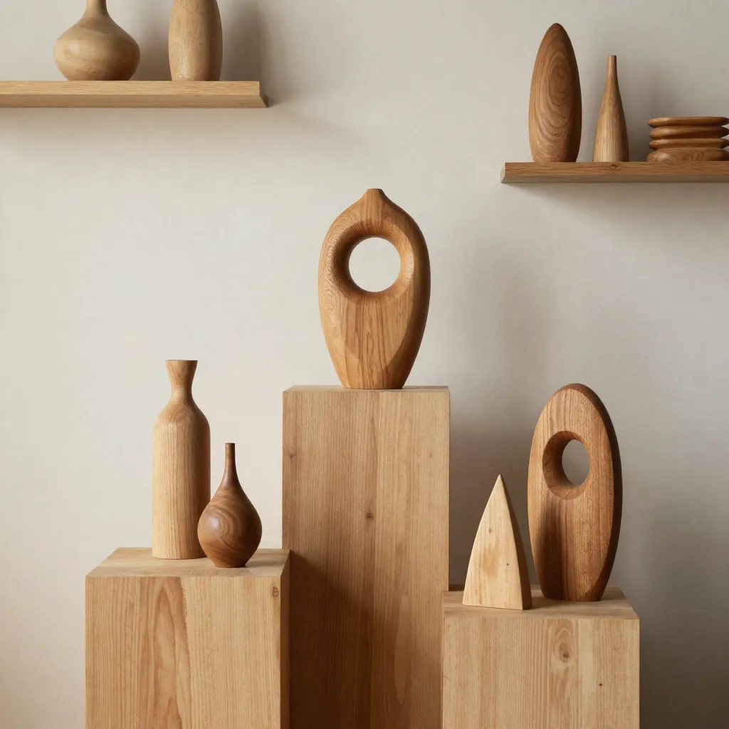 Small maple wall accent with minimalist design