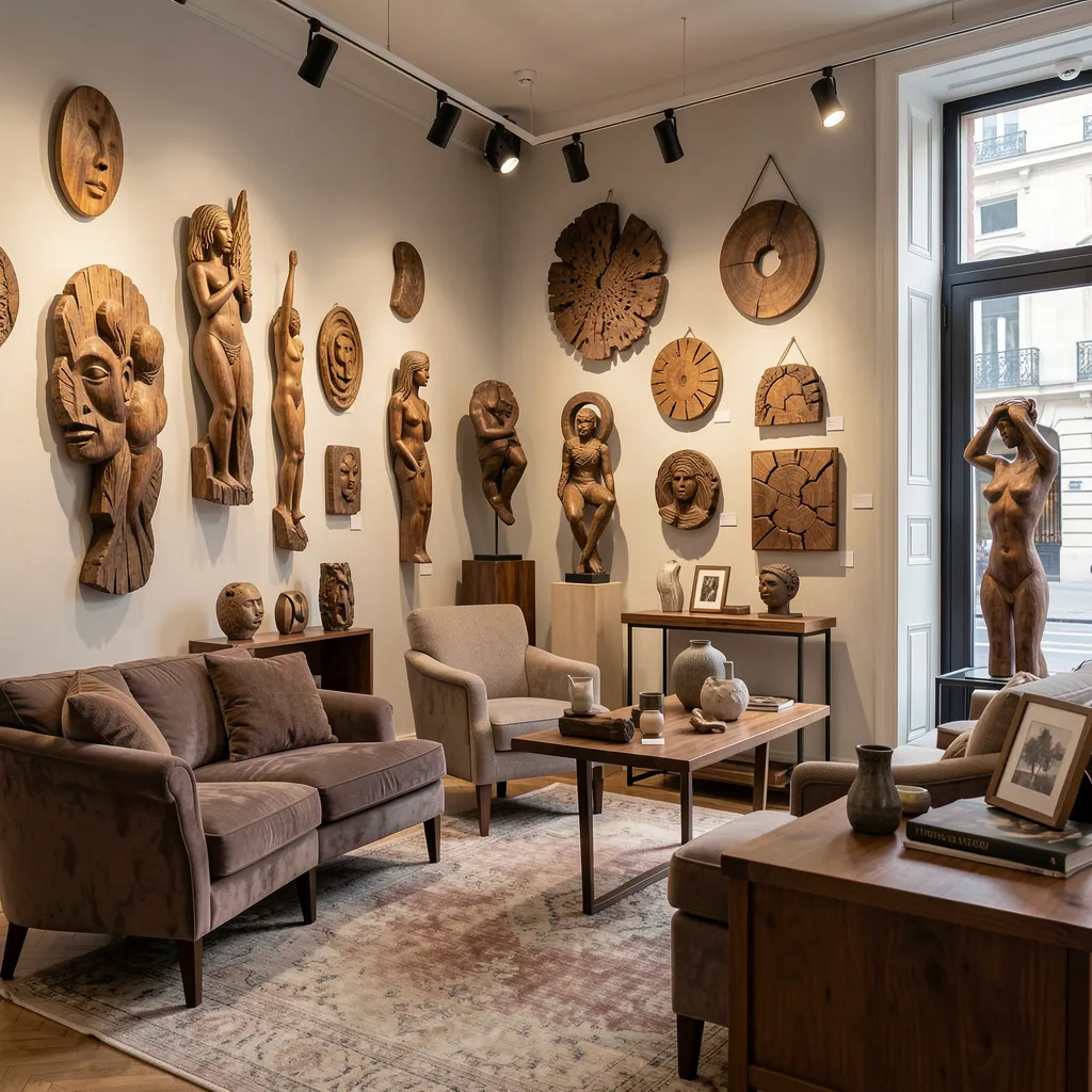 Bathroom featuring wooden accessories
