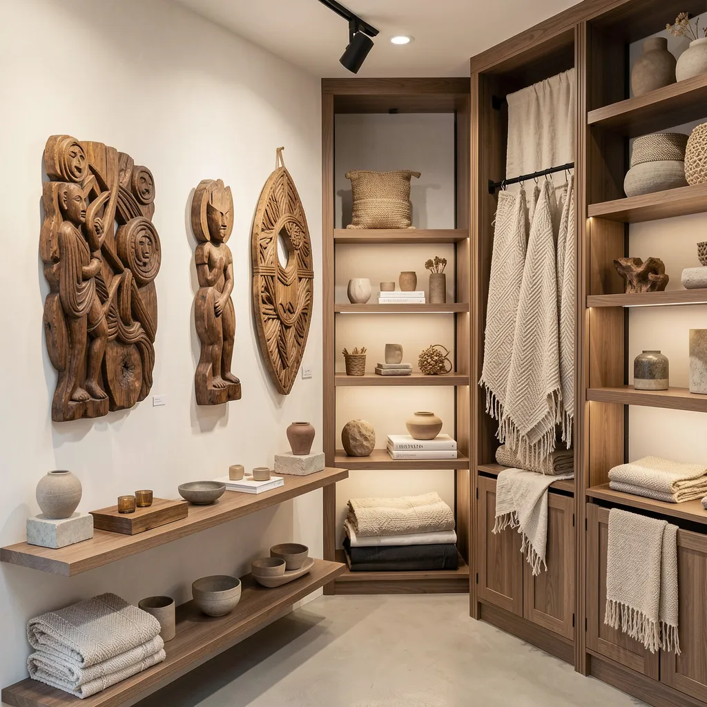 Wood selection process showing various timber types